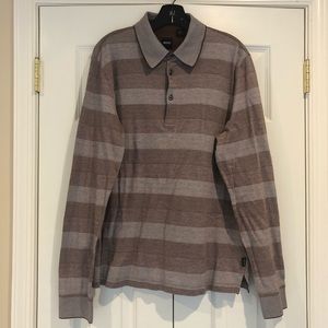 Hugo Boss Brown Striped Long Sleeve